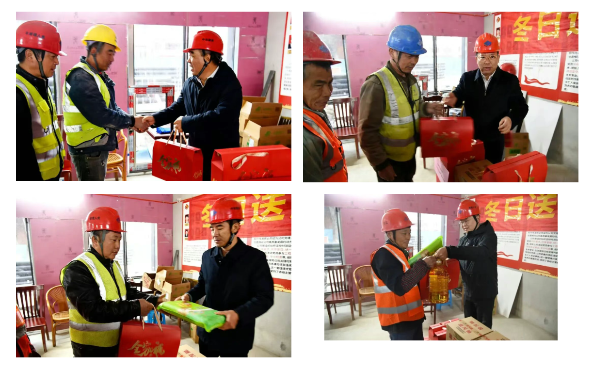 【冬送温暖暖一线】 江苏省建设工会慰问苏州中设集团苏州第一丝厂改造提升项目一线建设者