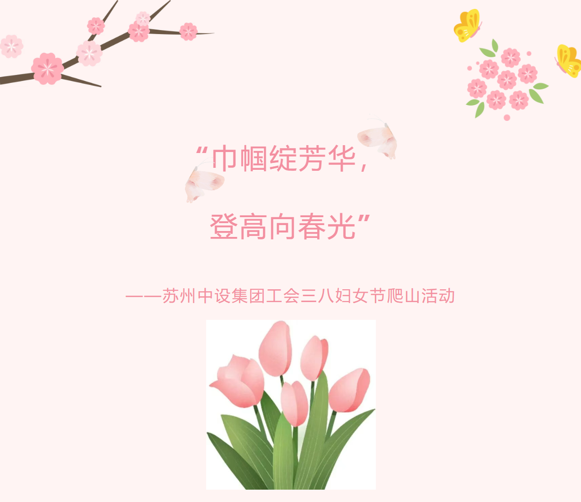 【三月春风暖 巾帼绽芳华】苏州中设集团开展三八妇女节爬山活动 【三月春风暖 巾帼绽芳华】苏州中设集团开展三八妇女节爬山活动